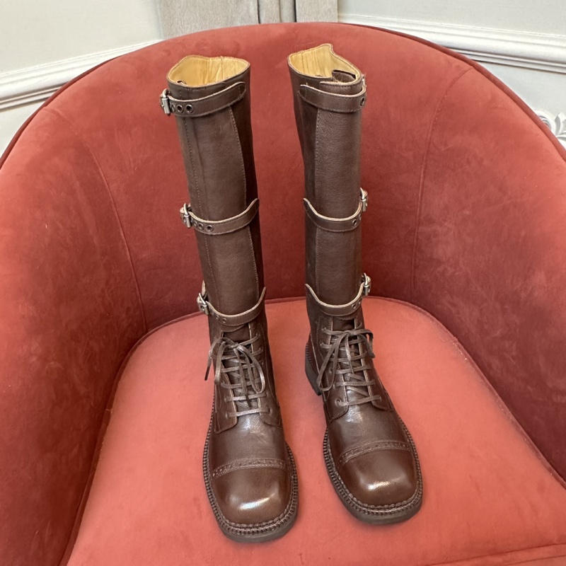 Woman Boots Knee Elegant Low Heel