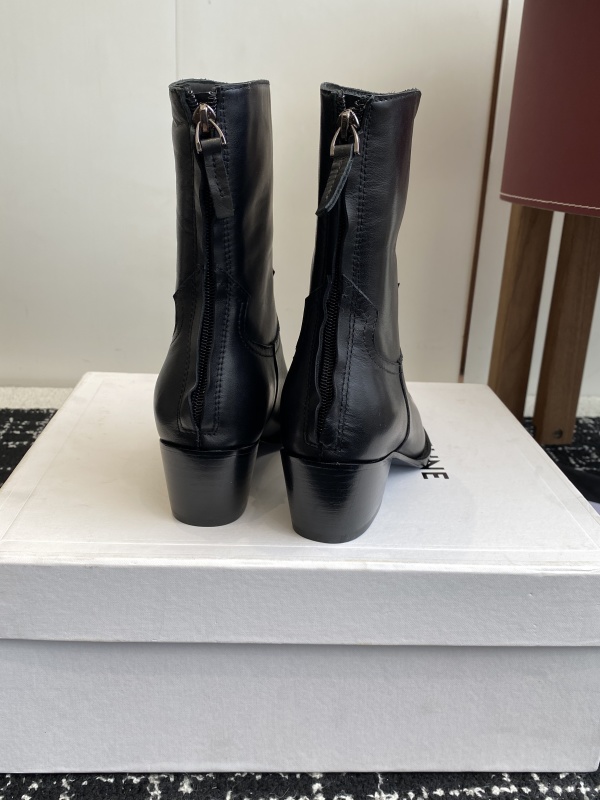 Leather boots Celine Black
