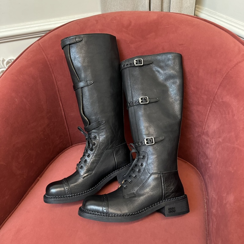 Woman Boots Knee Elegant Low Heel