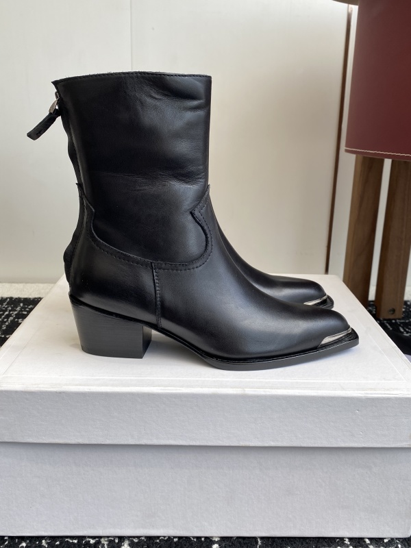 Leather boots Celine Black