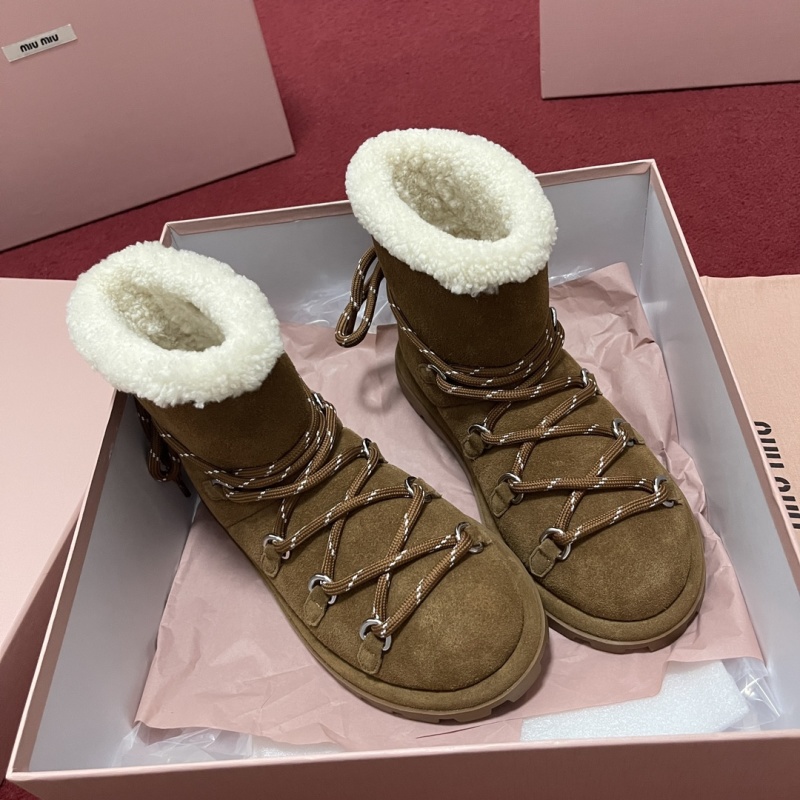 MIU MIU SUEDE ANKLE BOOTS