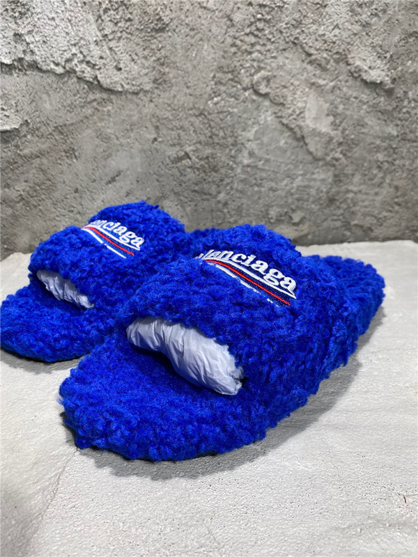 Balenciaga Furry Slides 