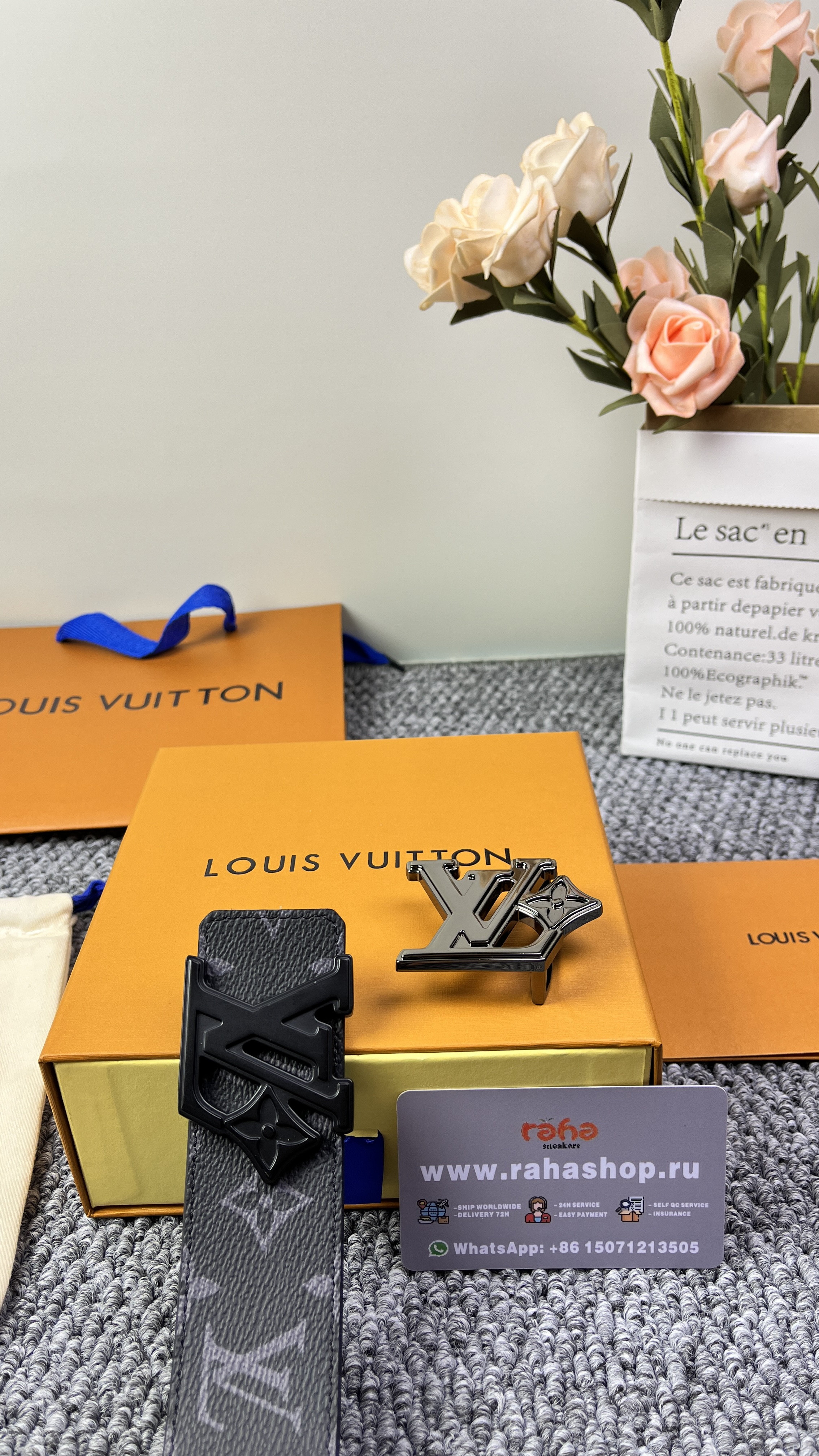 LV Flower 40mm Reversible Belt