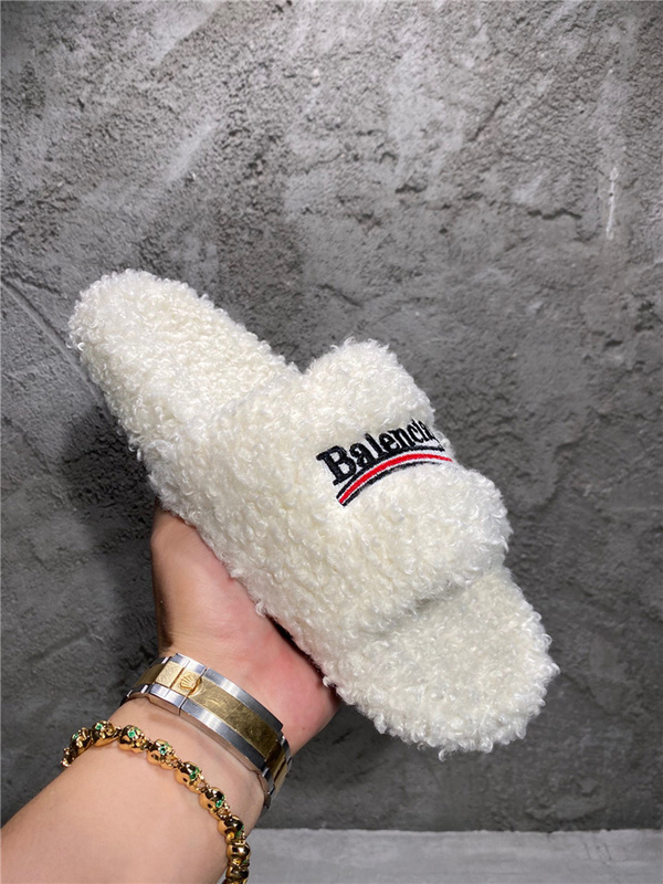 Balenciaga Furry Slides 