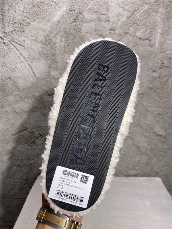 Balenciaga Furry Slides 