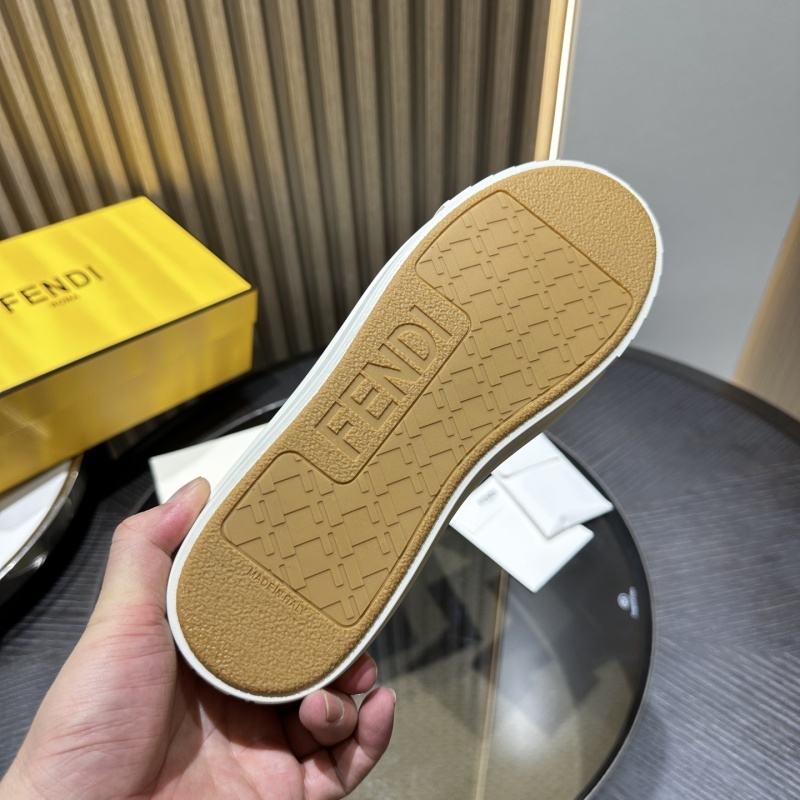 Fendi Domino Trainers in Natural