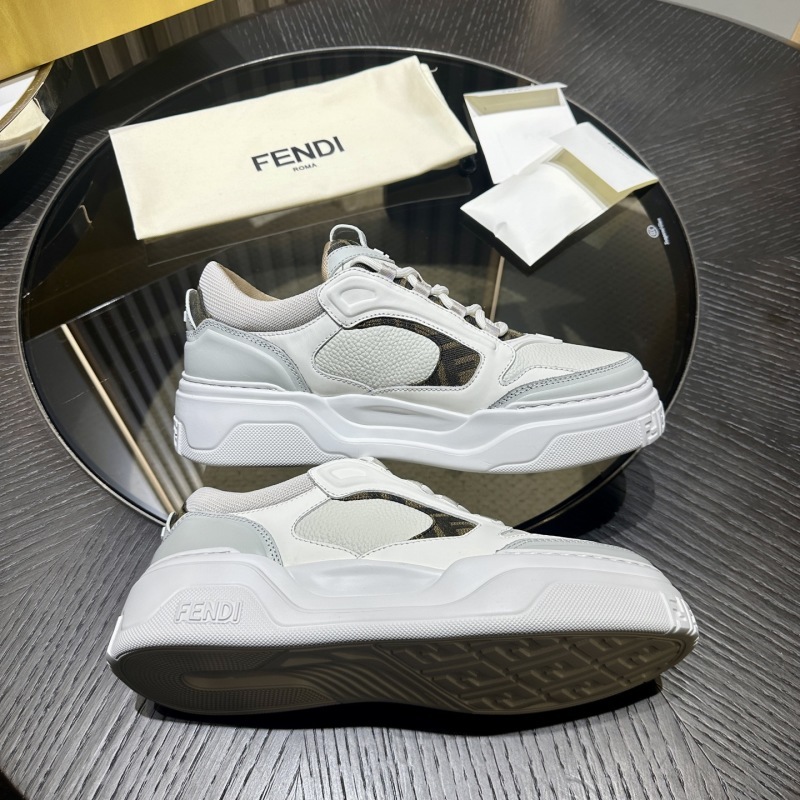 Fendi Force Low-Top Sneakers In White