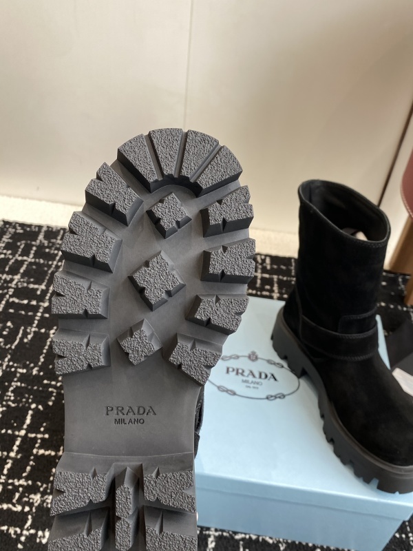 Prada Black Leather Boots