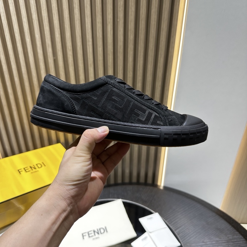 Fabric Jacquard Rubber FF Mens Domino Sneakers