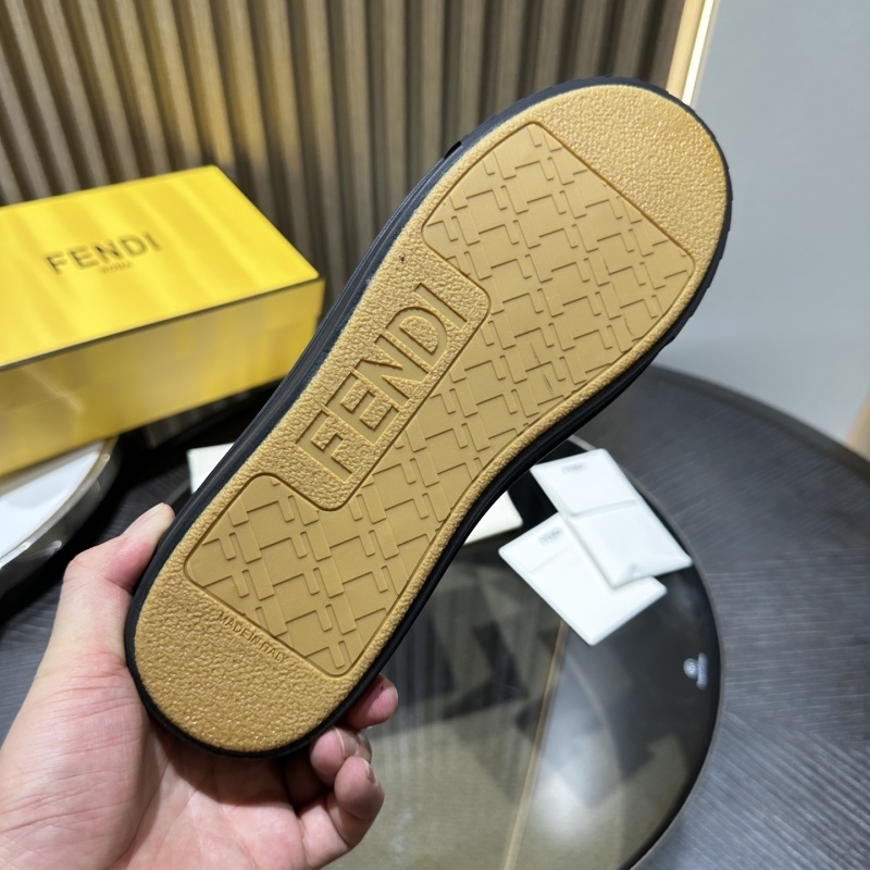 Fabric Jacquard Rubber FF Mens Domino Sneakers