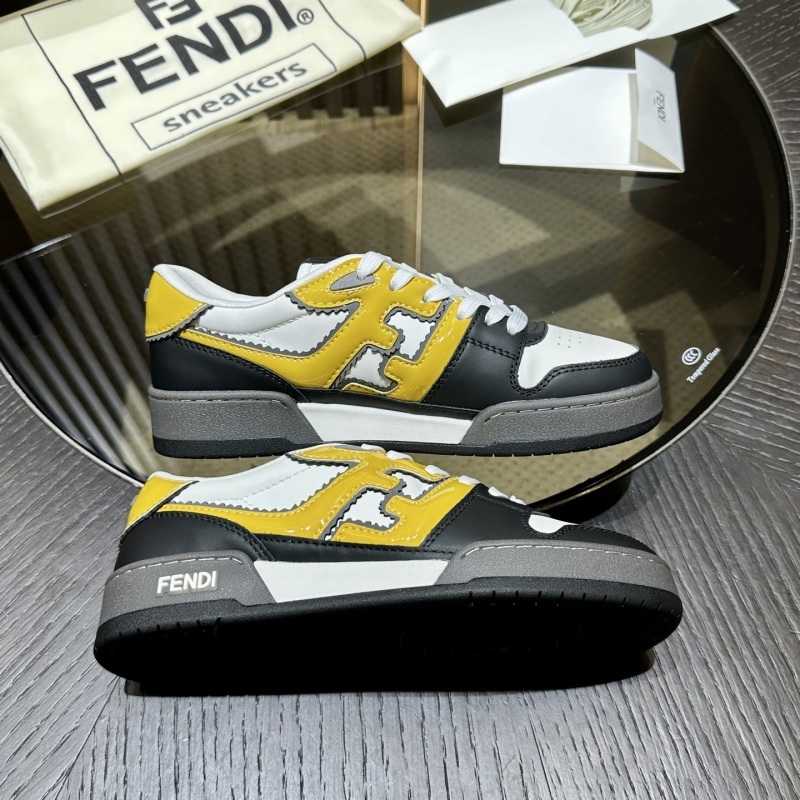Fendi Flow Leather Sneakers