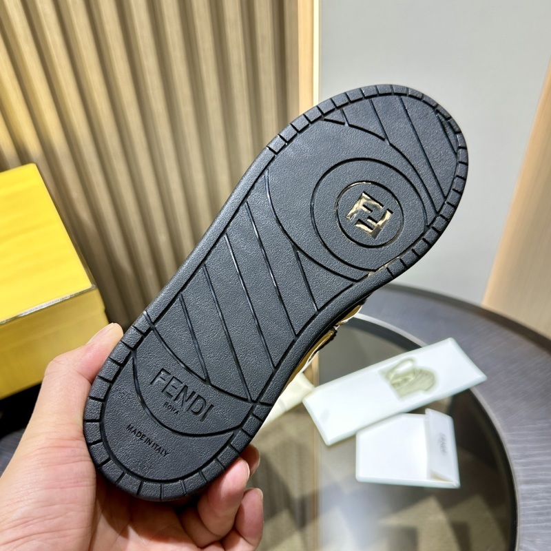 Fendi Flow Leather Sneakers