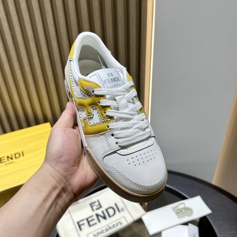 Two-tone Leather Fendi Match Sneakers