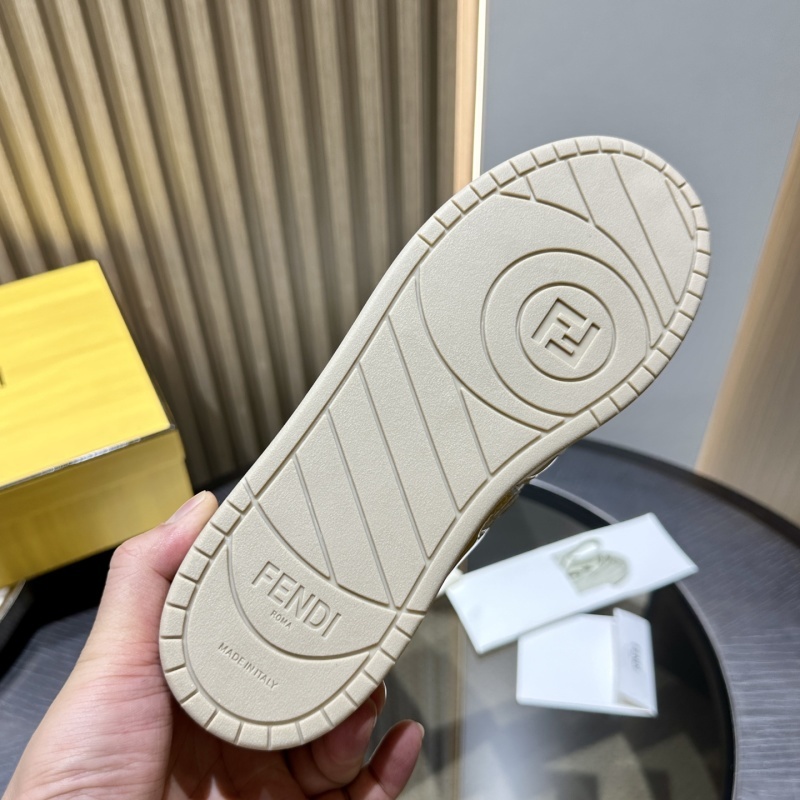 Two-tone Leather Fendi Match Sneakers