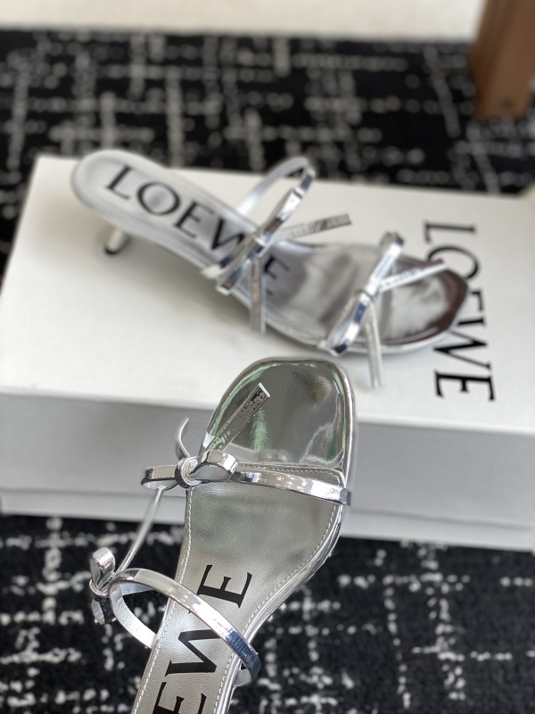 Loewe Black Petal Sandal