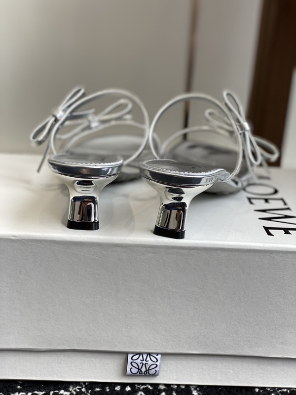 Loewe Black Petal Sandal