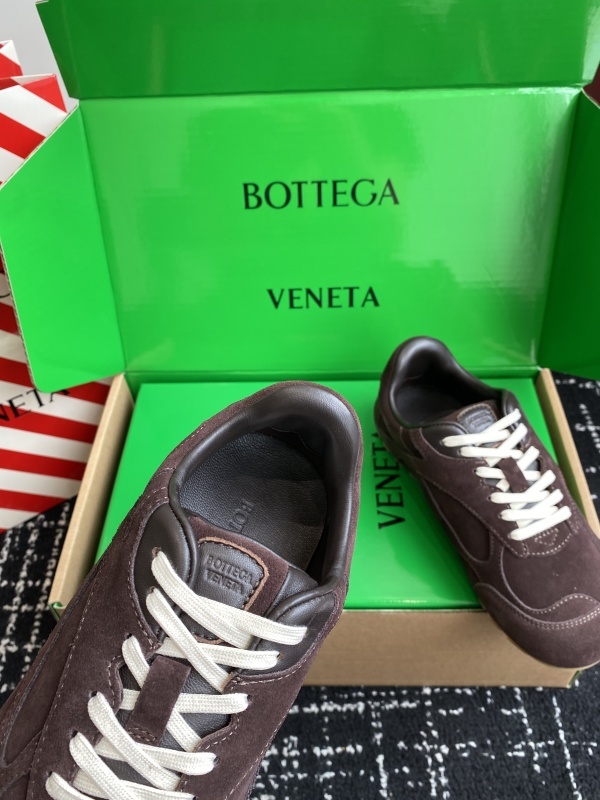 Bottega Veneta Orbit Flash Leather-trimmed Suede Sneakers