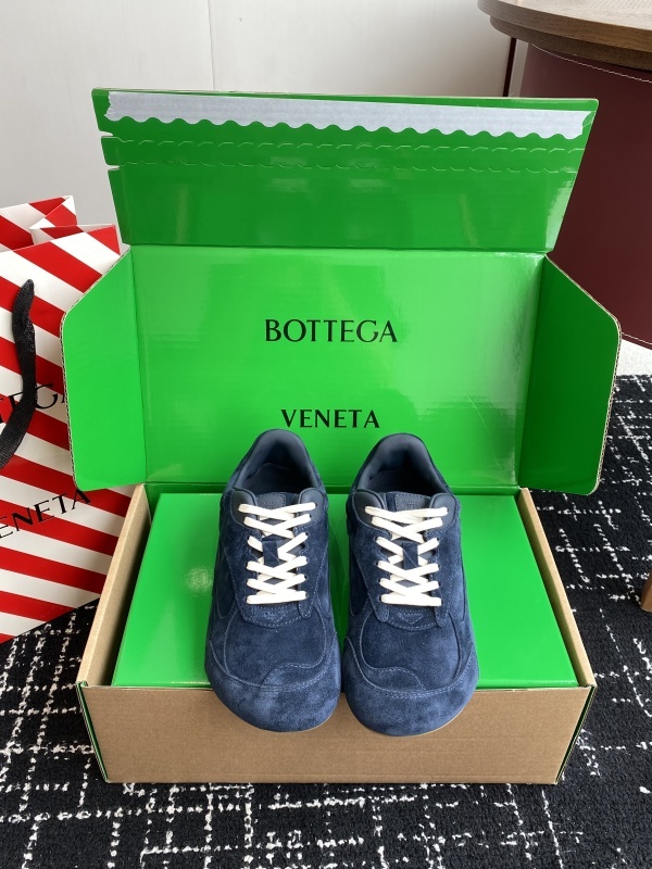 Bottega Veneta Orbit Flash Leather-trimmed Suede Sneakers