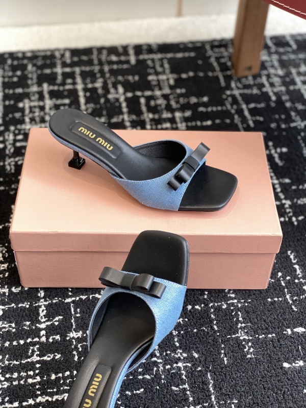 Miu Miu Bow Mules Sandals