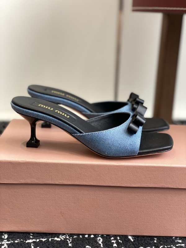 Miu Miu Bow Mules Sandals