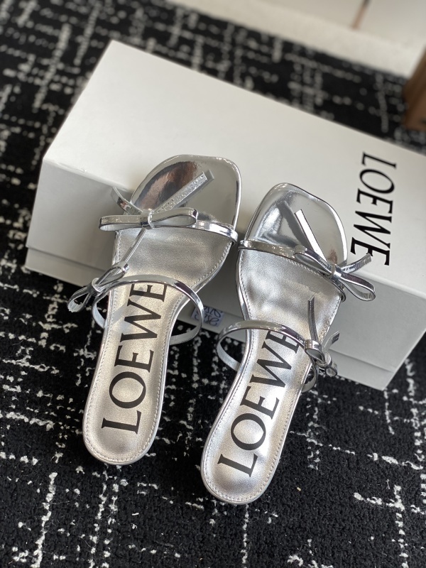 Loewe Black Petal Sandal