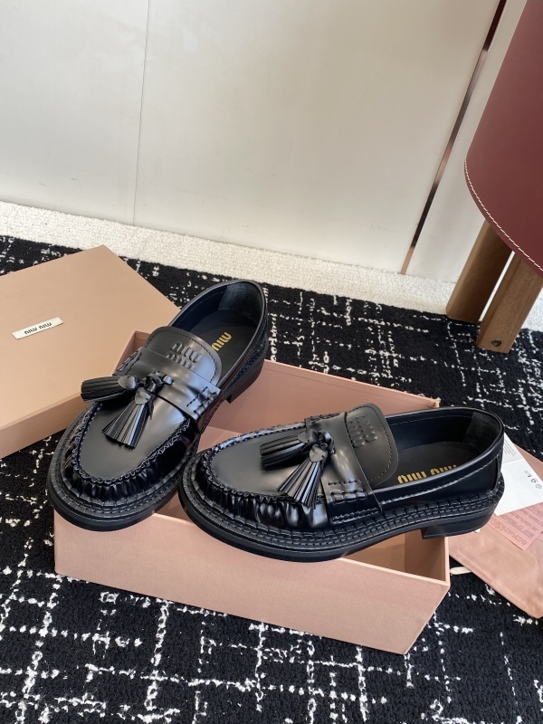 Miu Miu Tassel-embellished Loafers