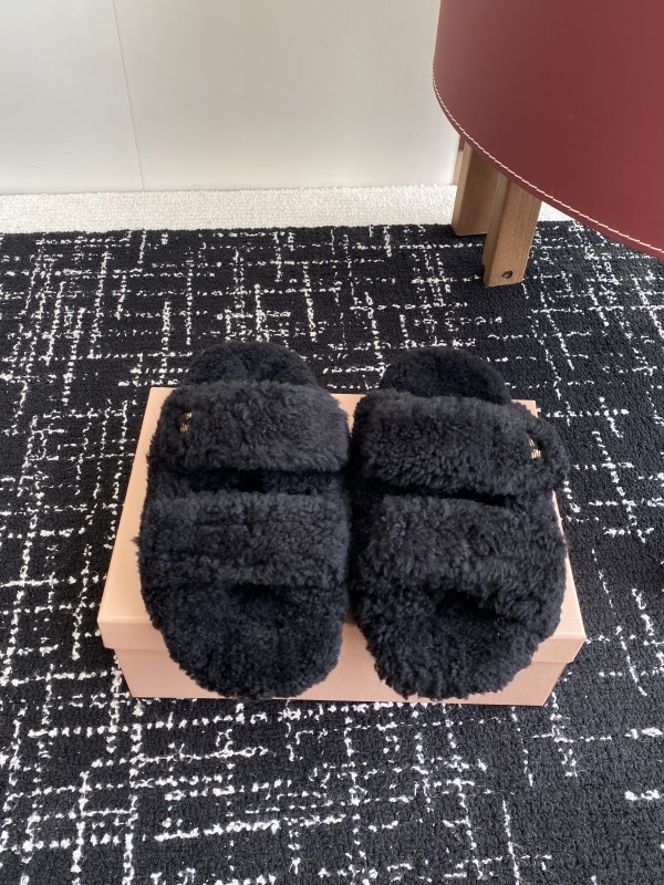 Miu Miu Wool Slippers