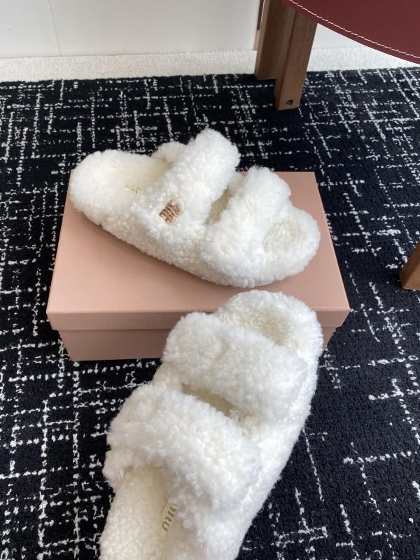 Miu Miu Wool Slippers