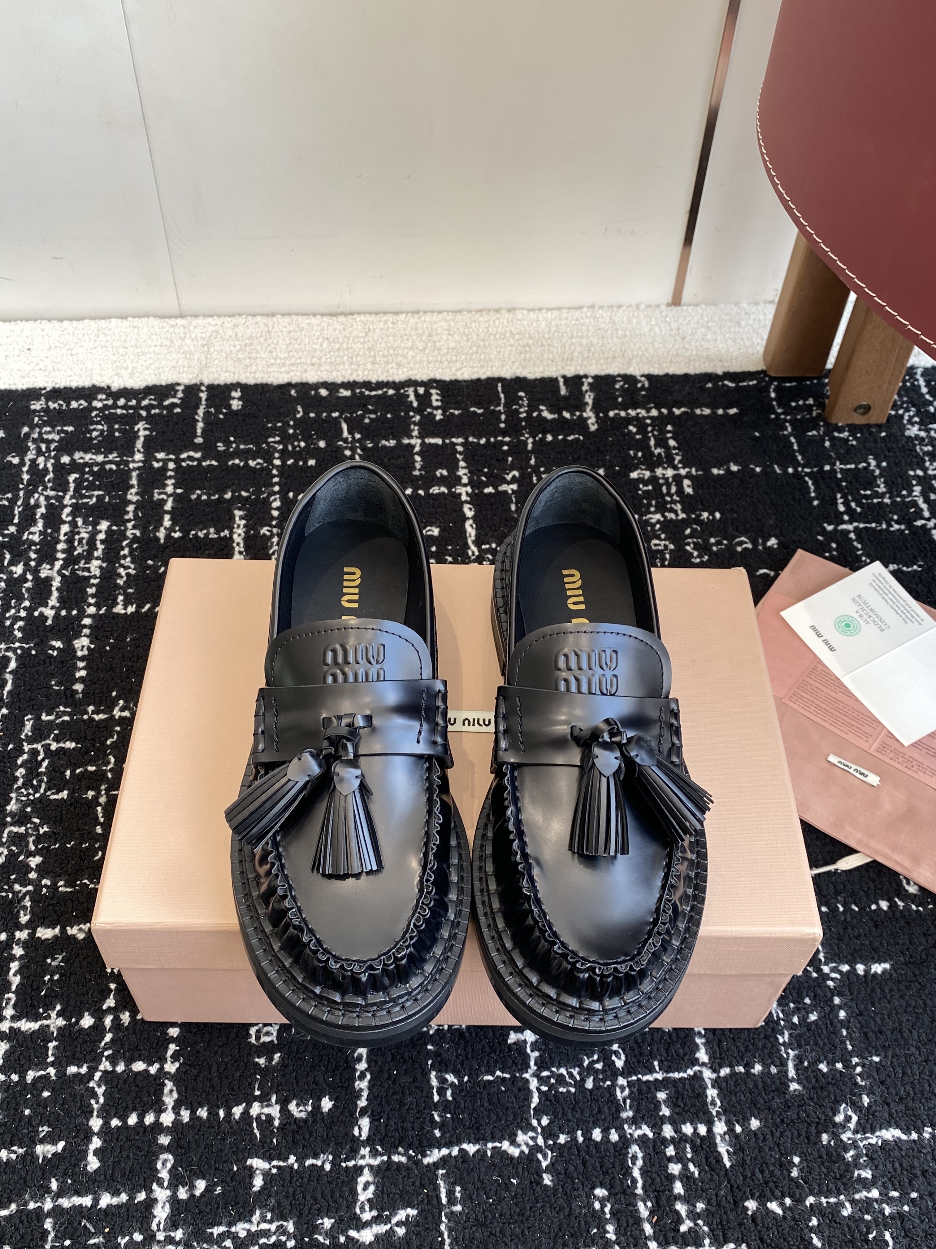 Miu Miu Tassel-embellished Loafers